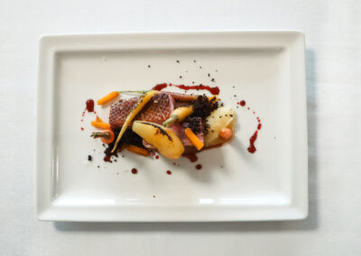Piatto con cibo